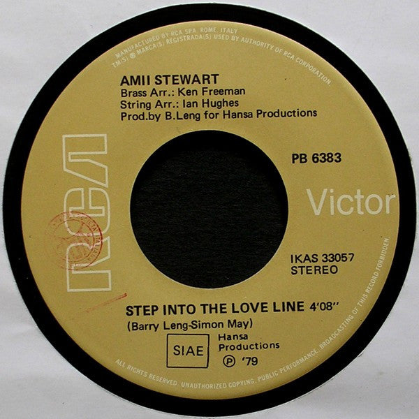 Amii Stewart : Jealousy (7")
