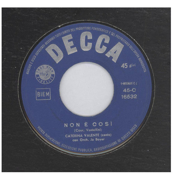 Caterina Valente : La Strada Dell' Amore (7")