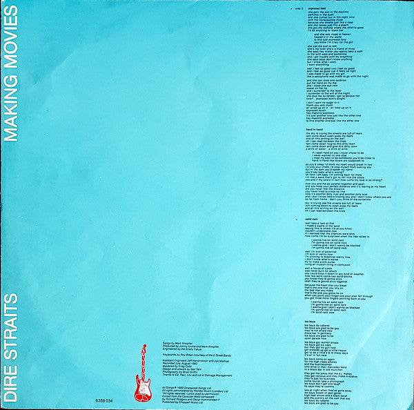 Dire Straits : Making Movies (LP, Album, Cat)