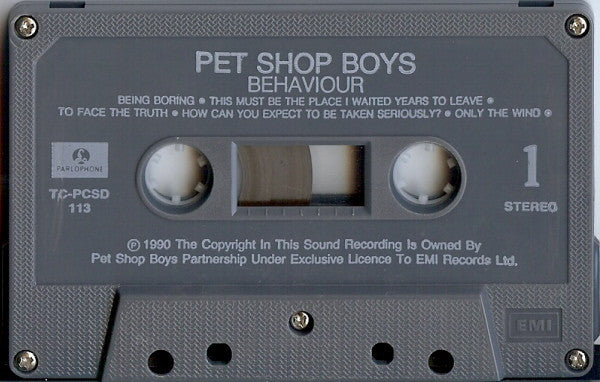 Pet Shop Boys : Behaviour (Cass, Album, Bla)