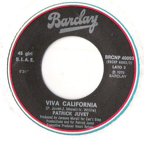 Patrick Juvet : Lady Night (7")