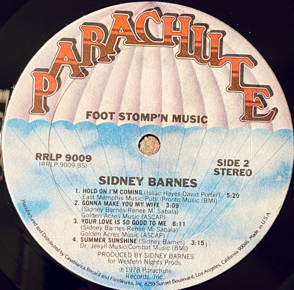 Sidney Barnes : Foot Stompin' Music (LP, Album)