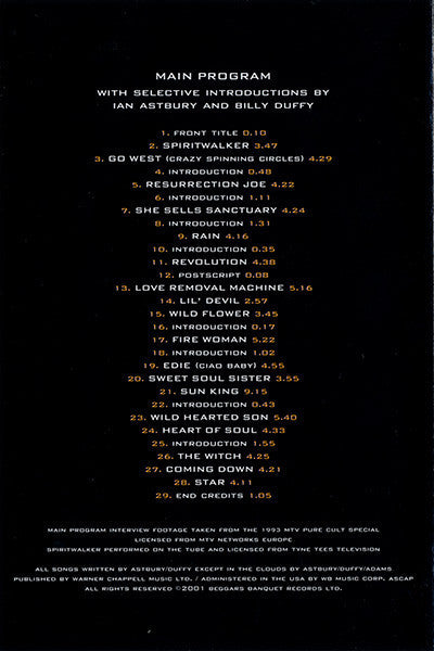 The Cult : Pure Cult Anthology 1984 - 1995 (DVD-V, Comp, PAL)