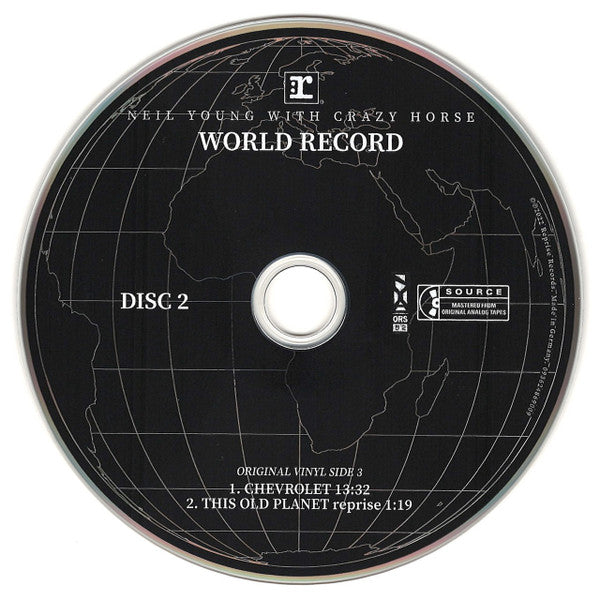 Neil Young With Crazy Horse : World Record (2xCD, Album)