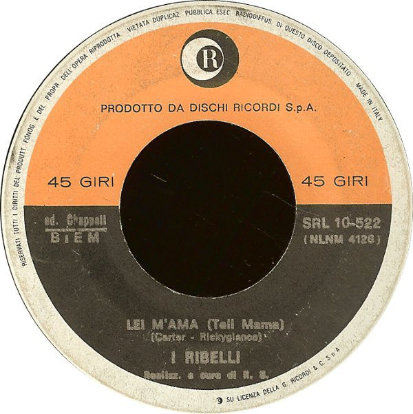 I Ribelli : Obladì Obladà (7", Single)