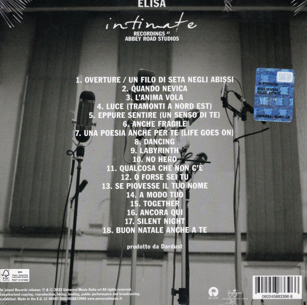 Elisa : Intimate - Recordings At Abbey Road Studios (CD, Album)