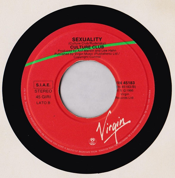 Culture Club : Move Away (7", Single)