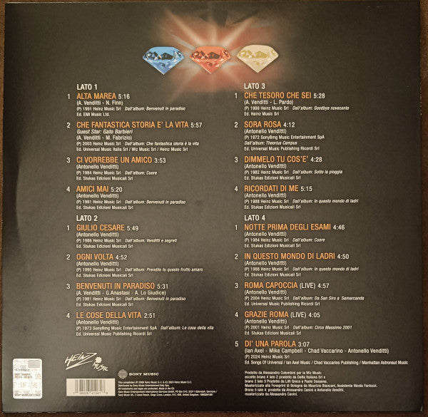 Antonello Venditti : Diamanti (LP, Comp)