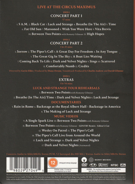 David Gilmour : Live At The Circus Maximus (DVD-V, NTSC)