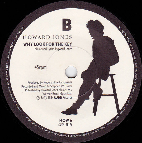 Howard Jones : Things Can Only Get Better (7", Yel)