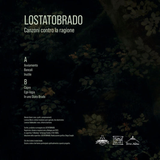 LOSTATOBRADO : Canzoni contro la ragione (LP, RP, 180)