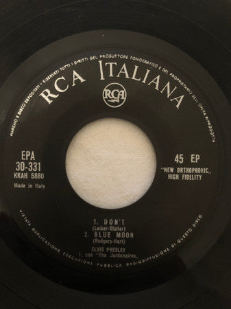 Elvis Presley : Presley Special (7", EP, Mono)