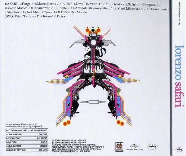 Lorenzo Cherubini : Safari (CD, Album, Ltd + DVD-V, PAL)