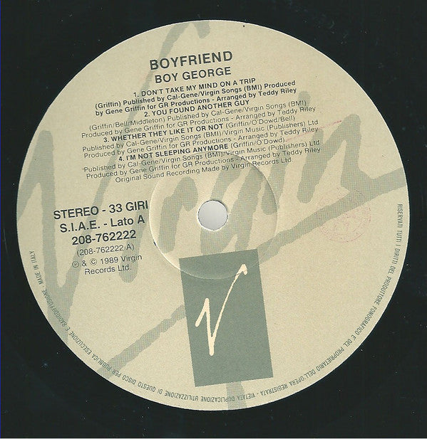 Boy George : Boyfriend (LP, Album)