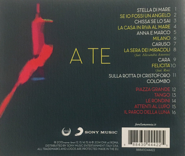 Fiorella Mannoia : A Te (CD, Album)
