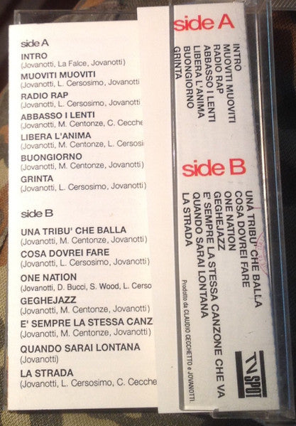 Jovanotti : Una Tribù Che Balla (Cass, Album)
