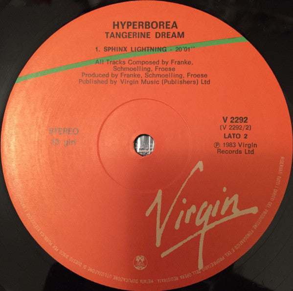 Tangerine Dream : Hyperborea (LP, Album)
