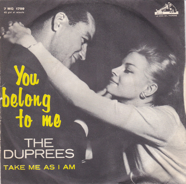 The Duprees : You Belong To Me (7")