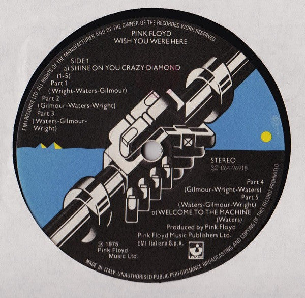 Pink Floyd : Wish You Were Here (LP, Album)