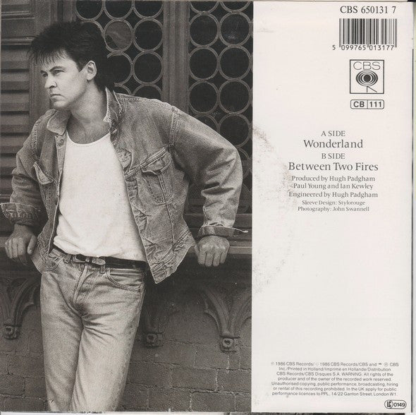 Paul Young : Wonderland (7", Single)