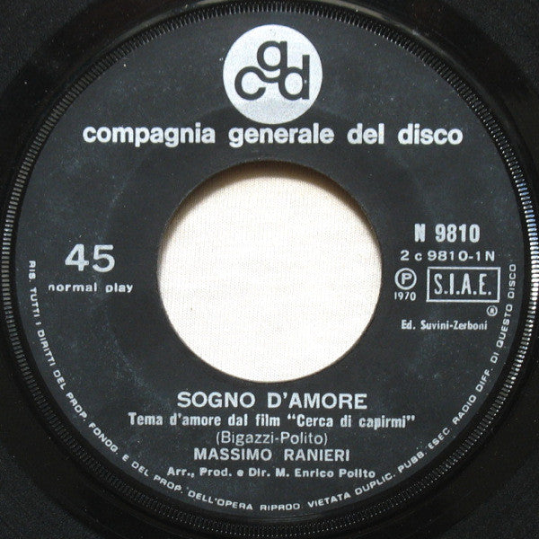 Massimo Ranieri : Sogno D'Amore (7", Single)