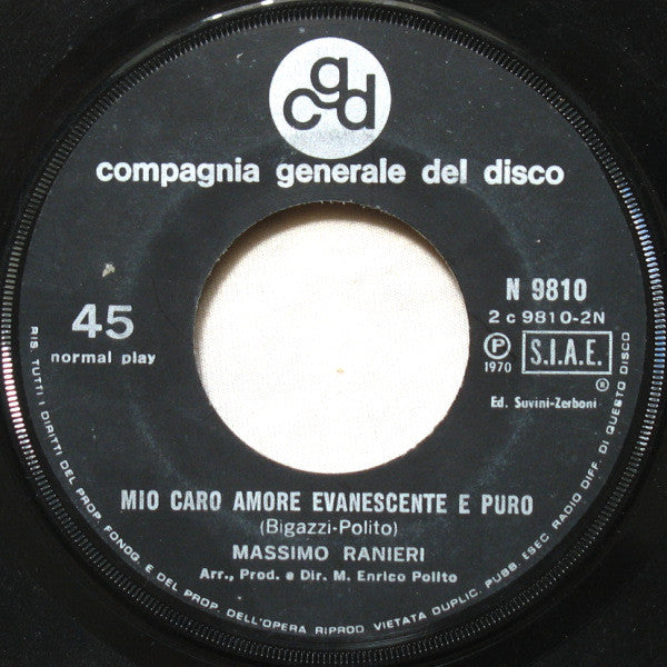 Massimo Ranieri : Sogno D'Amore (7", Single)