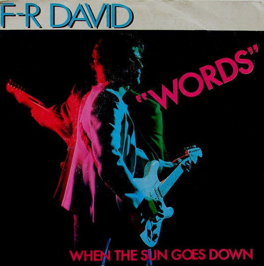 F.R. David : Words (7", Single)