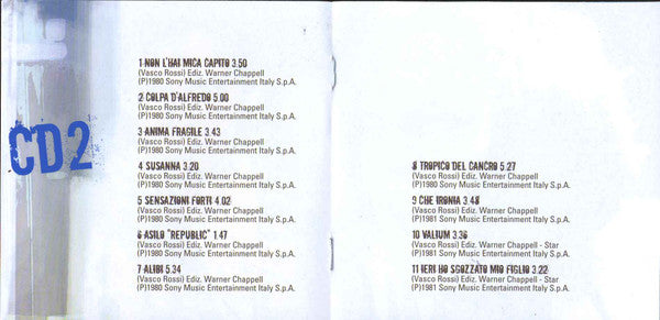 Vasco Rossi : Sensazioni Rock - Best (3xCD, Comp)