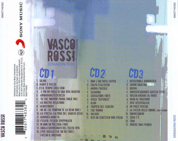 Vasco Rossi : Sensazioni Rock - Best (3xCD, Comp)