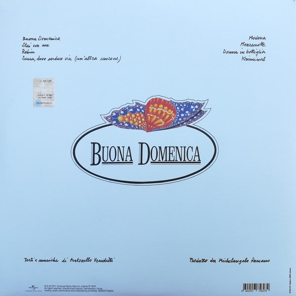 Antonello Venditti : Buona Domenica (LP, Album, RE)