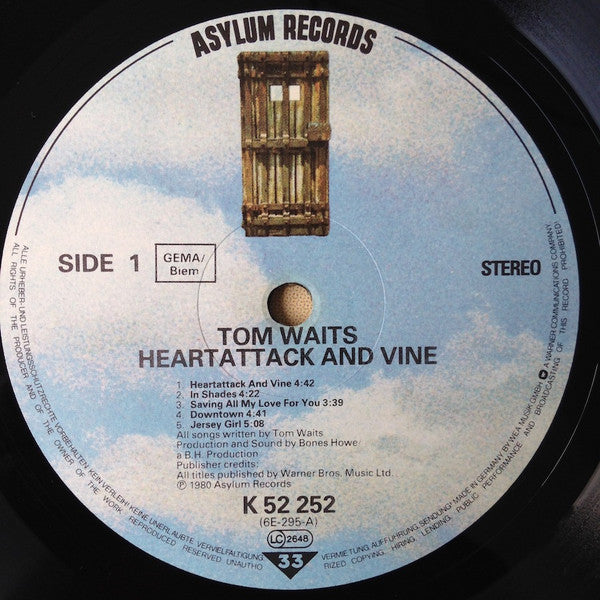Tom Waits : Heartattack And Vine (LP, Album, RE, WE )