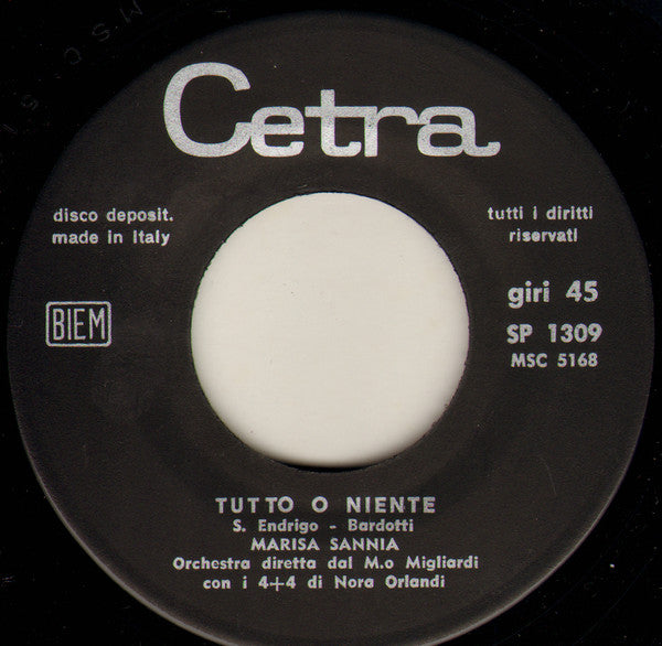 Marisa Sannia : Tutto O Niente / Dai (7")