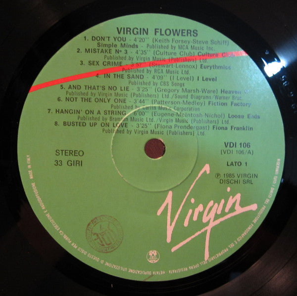 Various : Virgin Flowers (60 Minuti Di Fiori Musicali Per L'Estate) (LP, Comp)