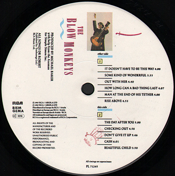 The Blow Monkeys : She Was Only A Grocer's Daughter (LP, Album, Ltd)
