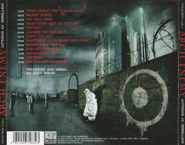 Arch Enemy : Anthems Of Rebellion (CD, Album, RP)