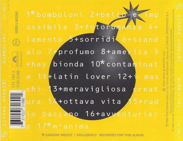 Gianna Nannini : Bomboloni - The Greatest Hits Collection (CD, Comp)