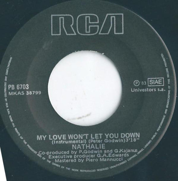 Nathalie : My Love Won't Let You Down (7")