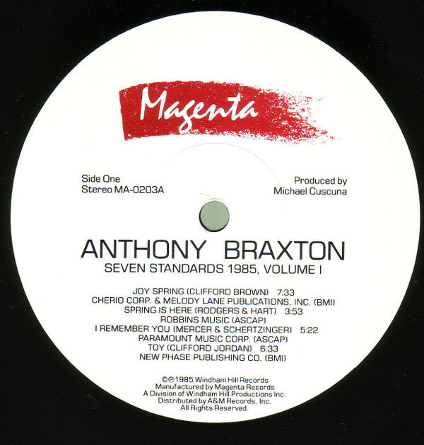 Anthony Braxton : Seven Standards 1985, Volume I (LP, Album, Ele)