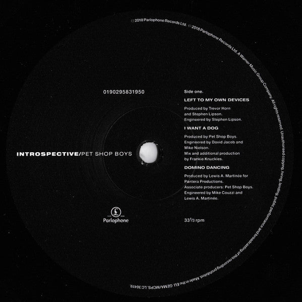 Pet Shop Boys : Introspective (LP, Album, RE, RM, 180)