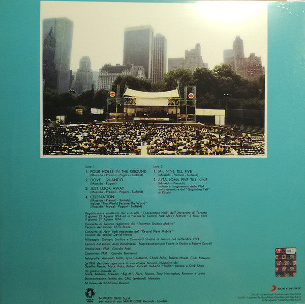 Premiata Forneria Marconi : Live In U.S.A. (LP, Album, RE, 180)