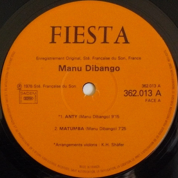 Manu Dibango : Manu Dibango (LP, Album)