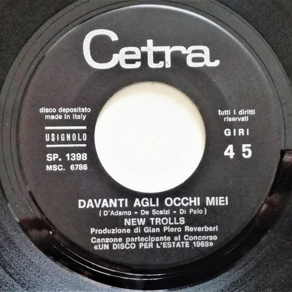 New Trolls : Davanti Agli Occhi Miei (7")