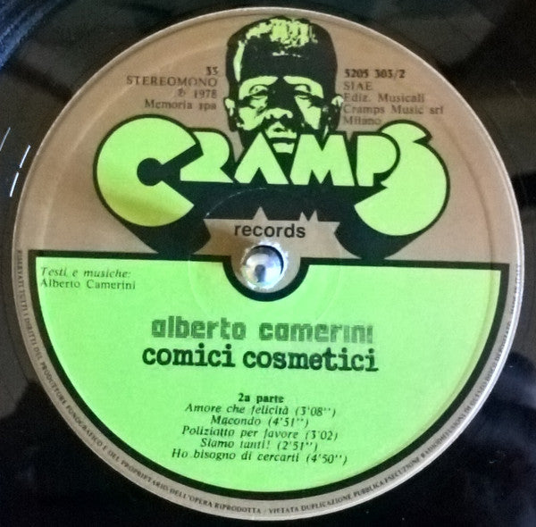 Alberto Camerini : Comici Cosmetici (LP, Album, Gat)