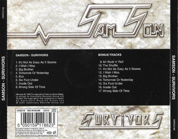 Samson (3) : Survivors (CD, Album, RE)