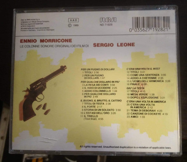 Ennio Morricone : Le Colonne Sonore Originali Dei Film Di Sergio Leone (CD, Album, Comp, RE)