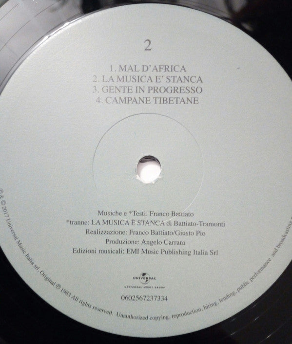 Franco Battiato : Orizzonti Perduti (LP, Album, RE)