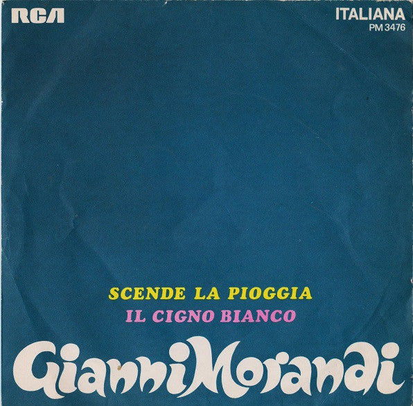 Gianni Morandi : Scende La Pioggia / Il Cigno Bianco (7", Mono, BIE)