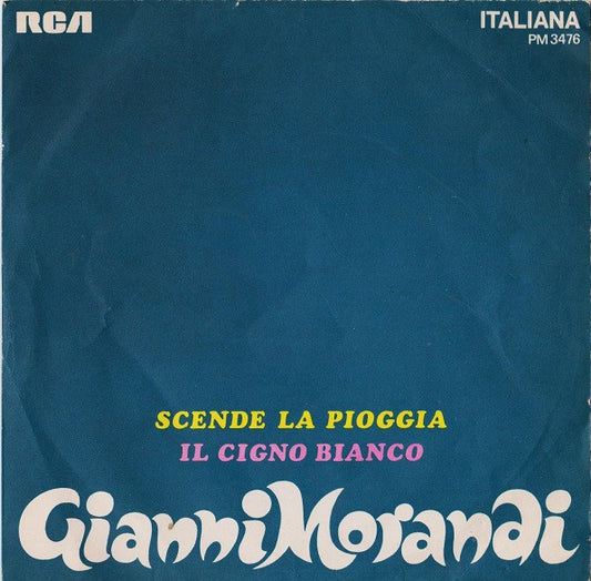 Gianni Morandi : Scende La Pioggia / Il Cigno Bianco (7", Mono, BIE)