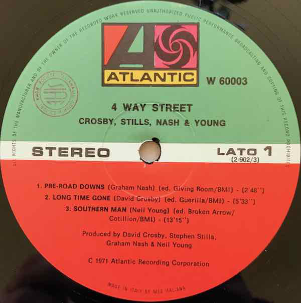 Crosby, Stills, Nash & Young : 4 Way Street (2xLP, Album, RE, Gat)