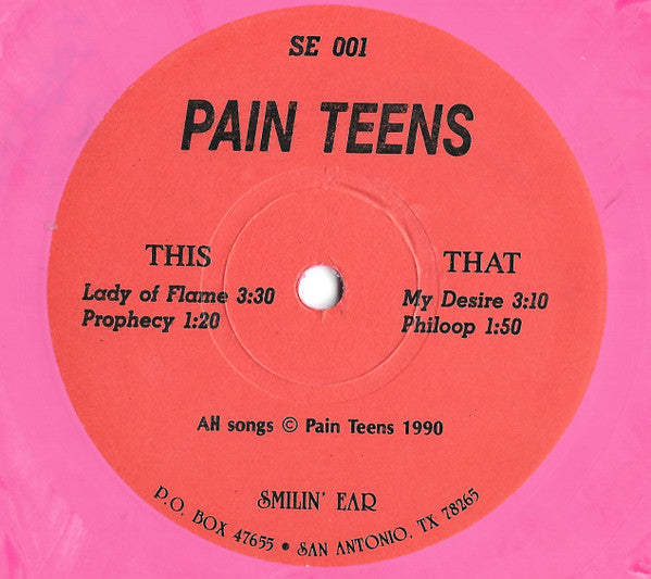 Pain Teens : Lady Of Flame EP (7", EP, Ltd, Pin)